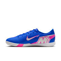 Nike Zoom Mercurial Vapor 16 Academy Zaalvoetbalschoenen (IN) Blauw Wit Felroze