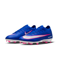Nike Zoom Mercurial Vapor 16 Pro Gras Voetbalschoenen (FG) Blauw Wit Felroze