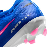 Nike Zoom Mercurial Vapor 16 Pro Gras Voetbalschoenen (FG) Blauw Wit Felroze