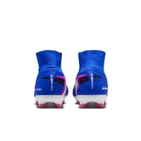 Nike Zoom Mercurial Superfly 10 Pro Gras Football Boots (FG) Blue White Hot Pink