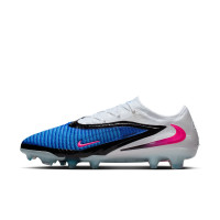 Nike Phantom 6 Low Elite Gras Football Boots (FG) Blue White Hot Pink