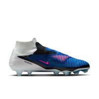 Nike Phantom 6 High Elite Grass Football Boots (FG) Blue White Hot Pink