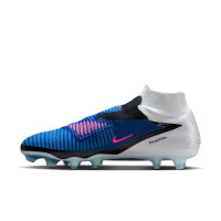 Nike Phantom 6 High Elite Grass Football Boots (FG) Blue White Hot Pink