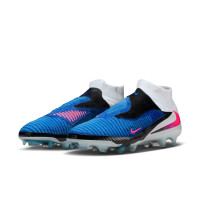Nike Phantom 6 High Elite Grass Football Boots (FG) Blue White Hot Pink
