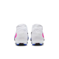 Nike Phantom 6 High Academy Grass/Artificial Grass Football Boots (MG) Blue White Hot Pink