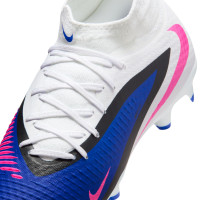 Nike Phantom 6 High Academy Grass/Artificial Grass Football Boots (MG) Blue White Hot Pink