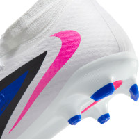 Nike Phantom 6 High Academy Grass/Artificial Grass Football Boots (MG) Blue White Hot Pink