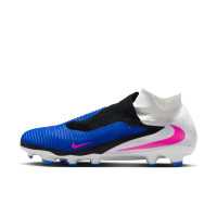 Nike Phantom 6 High Pro Gras Football Boots (FG) Blue White Hot Pink