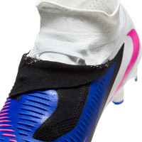 Nike Phantom 6 High Pro Gras Voetbalschoenen (FG) Blauw Wit Felroze