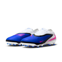 Nike Phantom 6 Low Pro Artificial Grass Football Boots (AG) Blue White Hot Pink