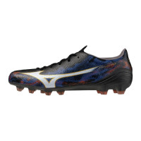 Mizuno Alpha III Japan Gras Voetbalschoenen (FG) Zwart Blauw Rood Goud