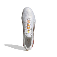 adidas F50 Salah Elite Gras Voetbalschoenen (FG) Wit Goud Oranje