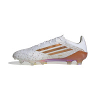adidas F50 Salah Elite Gras Voetbalschoenen (FG) Wit Goud Oranje