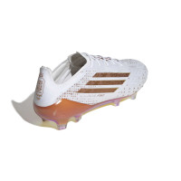 adidas F50 Salah Elite Gras Voetbalschoenen (FG) Wit Goud Oranje
