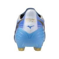 Mizuno Alpha III Japan Gras Voetbalschoenen (FG) Blauw Wit Goud