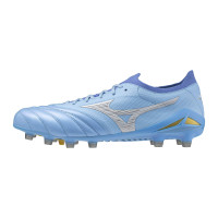 Mizuno Alpha III Japan Gras Voetbalschoenen (FG) Blauw Wit Goud