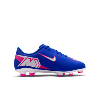 Nike Mercurial Vapor 16 Club Gras / Kunstgras Voetbalschoenen (MG) Kids Blauw Wit Felroze
