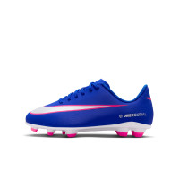 Nike Mercurial Vapor 16 Club Gras / Kunstgras Voetbalschoenen (MG) Kids Blauw Wit Felroze