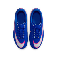 Nike Mercurial Vapor 16 Club Gras / Kunstgras Voetbalschoenen (MG) Kids Blauw Wit Felroze