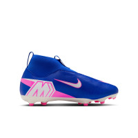 Nike Zoom Mercurial Superfly 10 Academy Grass/Artificial Grass Football Boots (MG) Kids Blue White Hot Pink