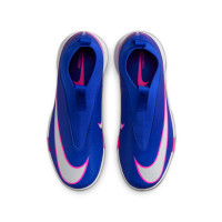 Nike Zoom Mercurial Superfly 10 Academy Veterloze Zaalvoetbalschoenen (IN) Kids Blauw Wit Felroze