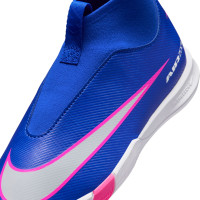 Nike Zoom Mercurial Superfly 10 Academy Veterloze Zaalvoetbalschoenen (IN) Kids Blauw Wit Felroze