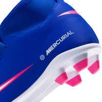Nike Mercurial Superfly 10 Club Gras / Kunstgras Voetbalschoenen (MG) Kids Blauw Wit Felroze