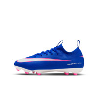 Nike Zoom Mercurial Vapor 16 Academy Grass/Artificial Grass Football Boots (MG) Kids Blue White Hot Pink