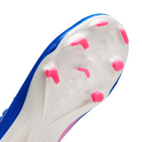 Nike Zoom Mercurial Vapor 16 Academy Grass/Artificial Grass Football Boots (MG) Kids Blue White Hot Pink