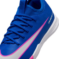 Nike Zoom Mercurial Vapor 16 Academy Zaalvoetbalschoenen (IN) Kids Blauw Wit Felroze