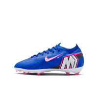 Nike Zoom Mercurial Vapor 16 Pro Gras Football Boots (FG) Kids Blue White Hot Pink