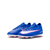 Nike Zoom Mercurial Vapor 16 Pro Gras Football Boots (FG) Kids Blue White Hot Pink