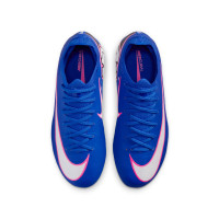 Nike Zoom Mercurial Vapor 16 Pro Gras Football Boots (FG) Kids Blue White Hot Pink