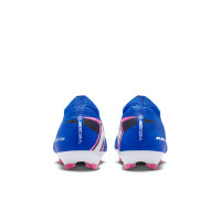 Nike Zoom Mercurial Vapor 16 Pro Gras Football Boots (FG) Kids Blue White Hot Pink