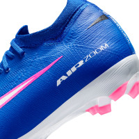 Nike Zoom Mercurial Vapor 16 Pro Gras Football Boots (FG) Kids Blue White Hot Pink