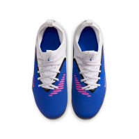 Nike Phantom 6 Low Academy Grass/Artificial Grass Football Boots (MG) Kids Blue White Hot Pink