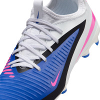 Nike Phantom 6 Low Academy Grass/Artificial Grass Football Boots (MG) Kids Blue White Hot Pink