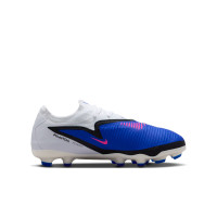 Nike Phantom 6 Low Pro Grass/Artificial Grass Football Boots (MG) Kids Blue White Hot Pink