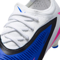 Nike Phantom 6 Low Pro Grass/Artificial Grass Football Boots (MG) Kids Blue White Hot Pink