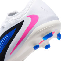 Nike Phantom 6 Low Pro Grass/Artificial Grass Football Boots (MG) Kids Blue White Hot Pink