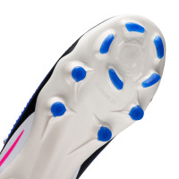 Nike Phantom 6 Low Pro Grass/Artificial Grass Football Boots (MG) Kids Blue White Hot Pink