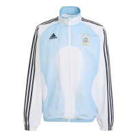 adidas Argentinië 2006 Trainingsjack Wit Blauw Goud