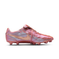 Nike Tiempo Ligera Pro Gras Voetbalschoenen (FG) Roze Brons