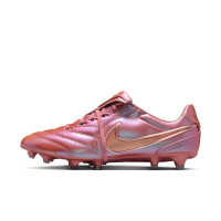 Nike Tiempo Ligera Pro Gras Voetbalschoenen (FG) Roze Brons