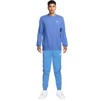Nike Sportswear Club Fleece Joggingpak Crew Lichtblauw Wit