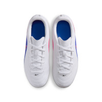 Nike Tiempo Maestro Club Gras / Kunstgras Voetbalschoenen (MG) Kids Wit Blauw Felroze