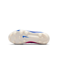 Nike Tiempo Maestro Academy Gras / Kunstgras Voetbalschoenen (MG) Kids Wit Blauw Felroze