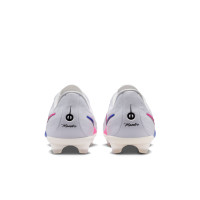 Nike Tiempo Maestro Academy Gras / Kunstgras Voetbalschoenen (MG) Kids Wit Blauw Felroze