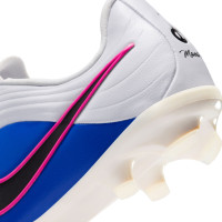 Nike Tiempo Maestro Academy Gras / Kunstgras Voetbalschoenen (MG) Kids Wit Blauw Felroze
