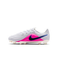 Nike Tiempo Maestro Academy Gras / Kunstgras Voetbalschoenen (MG) Kids Wit Blauw Felroze